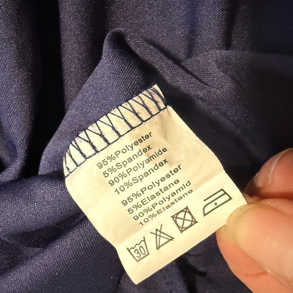 💙Grace Karin Navy Midi Dress with Lace Sleeves - Picture 9 of 16